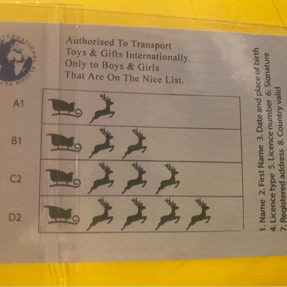 Santa Fly Card - Picture 2 of 3